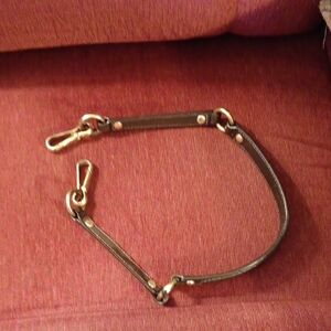 Coach Brown Leather Strap with Gold Hardware